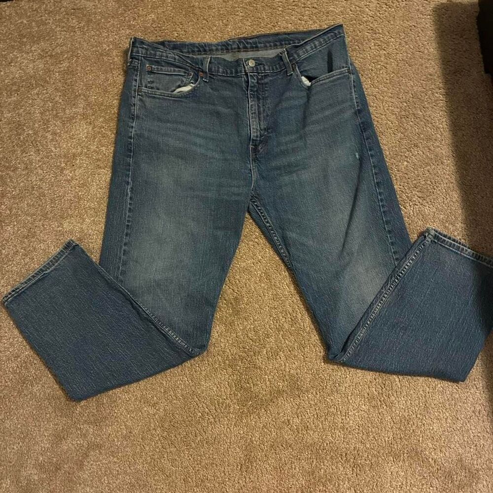 Levi-s Men's Blue and Navy Jeans